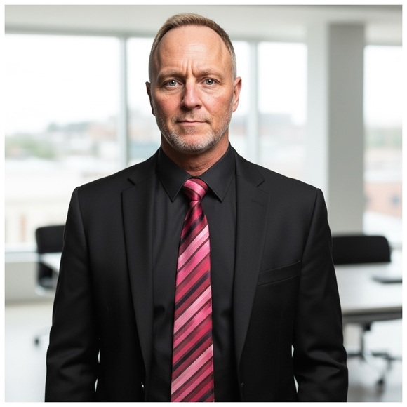 Salvatore Ferragamo Men’s Silk Necktie. Red, Purple, Pink. - Picture 10 of 12